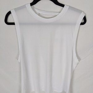 NWT! Fabletics Lacey Open Back Tank White